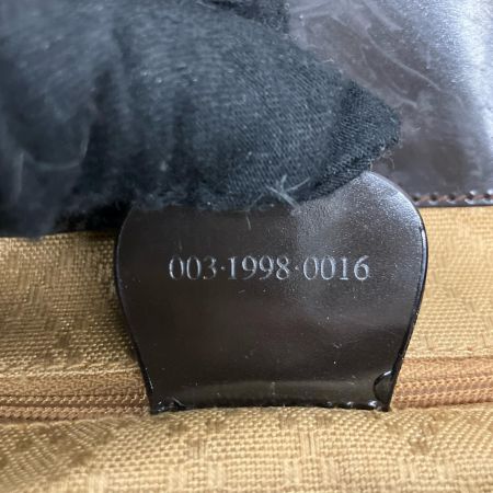 GUCCI グッチ バンブーリュックサック エナメル×ナイロン  00319980016 ブラウン