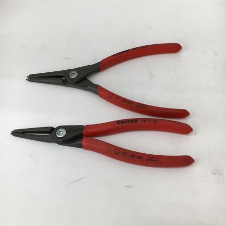 KNIPEX クニペックス スナップリングプライヤーセット 4本組 穴用+軸用 19-60mm 美品