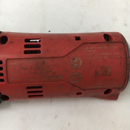  Snap-on スナップオン 3/8"コードレスラチェット CTRJ761C レッド 14.4v 本体のみ