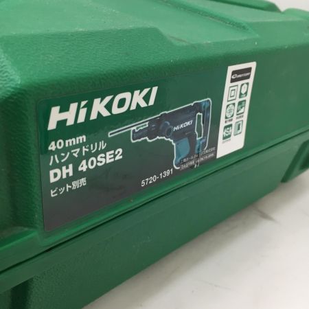  HiKOKI ハイコーキ 40ｍｍハンマドリル  DH40SE2 グリーン 単相100v 50/60Hz ケース,ドリルビット付