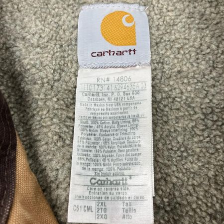  Carhartt カーハート ダック地 リッジコート ジャケット 裏ボア 2XL  キャメル C61 CML
