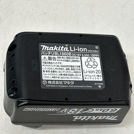  MAKITA マキタ リチウムイオンバッテリー  BL1860B 18v 6.0Ah 急速充電対応