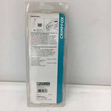   Phoenix Contact フェニックス・コンタクト　圧着工具 CRIMPFOX6