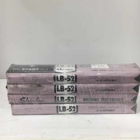  ＫＯＢＥＬＣＯ 低水素系被覆アーク溶接棒 LB-52　6mm×450mm 4箱セット LB-52
