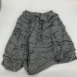△△ BLACK COMME des GARCONS 変形ティアードスカート ギンガムチェック AD2023 1M-S011 Aランク
