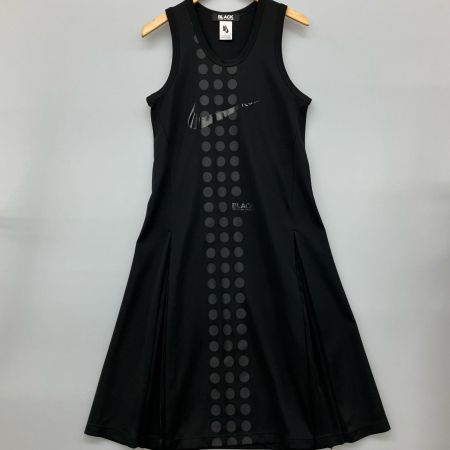  COMME des GARCONS コムデギャルソン ×NIKE スウォッシュロゴプリント ドット柄ノースリーブワンピース AT3238-010 NIKE ブラック