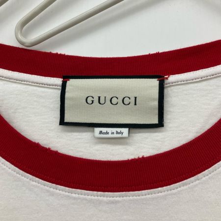  GUCCI グッチ ダメージ加工 虎 Tシャツ XS ホワイト