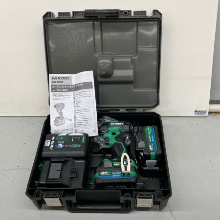 HiKOKI ハイコーキ  インパクトドライバ充電器・充電池2個・ケース付 18v/36v 2.5Ah J6501597 WH36DD アグレッシブグリーン