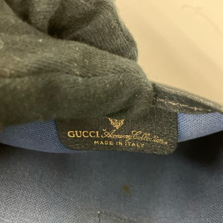  GUCCI グッチ ポーチ OLD GUCCI シェリーライン ネイビー