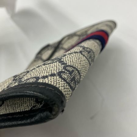  GUCCI グッチ ポーチ OLD GUCCI シェリーライン ネイビー