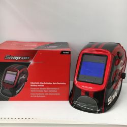 △△ Snap-on スナップオン アジャスタブル オート暗色化 ハイデフィニション 溶接 ヘルメット　溶接面 YA4601 レッド Bランク