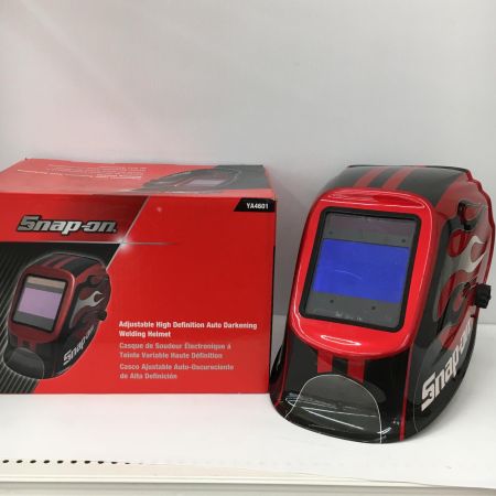  Snap-on スナップオン アジャスタブル オート暗色化 ハイデフィニション 溶接 ヘルメット　溶接面 YA4601 レッド