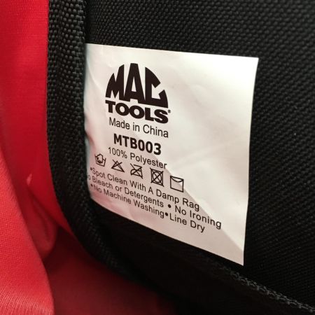  MAC TOOLS マック ラージツールバッグ MTB003 レッド