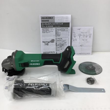 HiKOKI ハイコーキ  18V 100mmコードレスディスクグラインダ(ブレーキ付) スライドスイッチ 本体のみ G1810DB (NN)