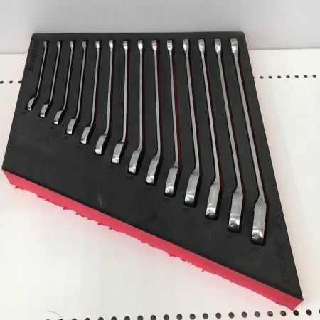  Snap-on スナップオン SOXRRM16A-SOXRRM19A  コンビ ラチェット　コンビネーションレンチ　14本セット SOXRRM01FBRA