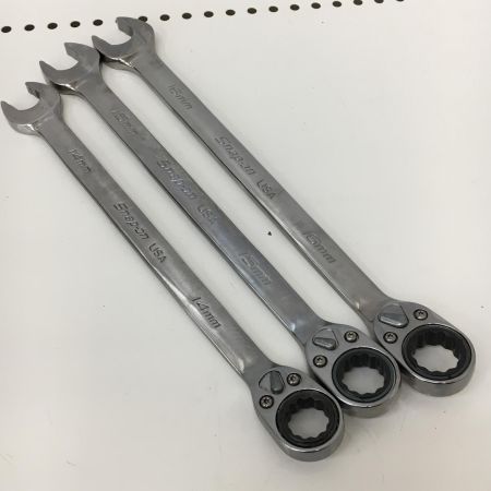  Snap-on スナップオン SOXRRM16A-SOXRRM19A  コンビ ラチェット　コンビネーションレンチ　14本セット SOXRRM01FBRA