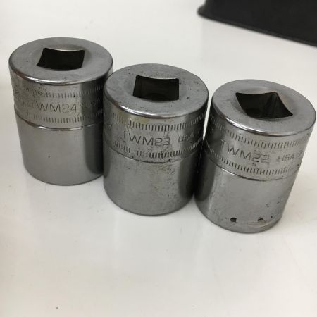  Snap-on スナップオン 1/2シャローソケット 6角　ソケットセット　13個セット TWM12A-TWM24