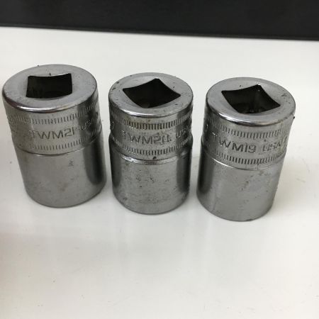  Snap-on スナップオン 1/2シャローソケット 6角　ソケットセット　13個セット TWM12A-TWM24