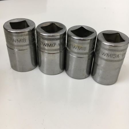  Snap-on スナップオン 1/2シャローソケット 6角　ソケットセット　13個セット TWM12A-TWM24