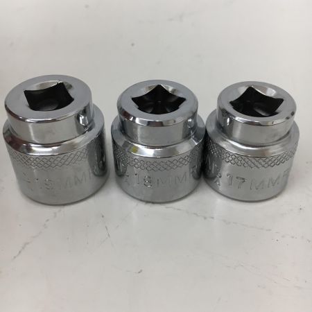  MAC TOOLS マック 3/8” 6角 ショートソケットセット 11個セット 9MMR-19MMR