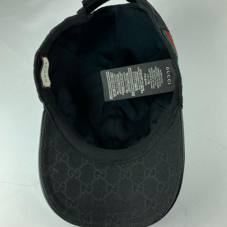  GUCCI グッチ ベースボールキャップ シェリーライン GGキャンバス XL ブラック
