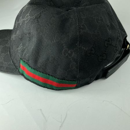  GUCCI グッチ ベースボールキャップ シェリーライン GGキャンバス XL ブラック