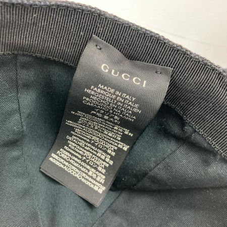  GUCCI グッチ ベースボールキャップ シェリーライン GGキャンバス XL ブラック