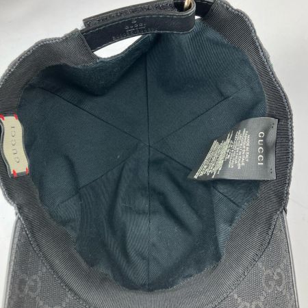  GUCCI グッチ ベースボールキャップ シェリーライン GGキャンバス XL ブラック