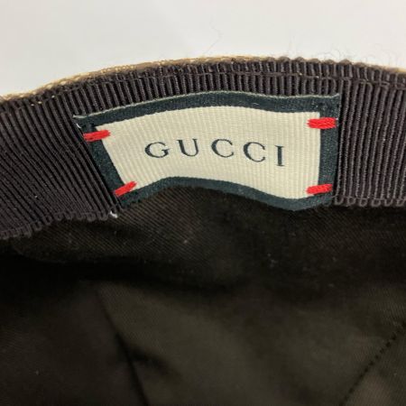  GUCCI グッチ ウェブ ストライプ付き GGキャンバス ベースボールキャップ