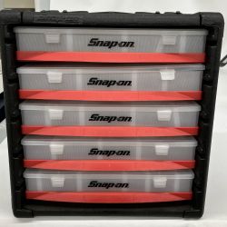 △△ Snap-on スナップオン 工具ケース  本体のみ 5段 パーツストレージキャビネット KRP5CAB ブラック×レッド Bランク