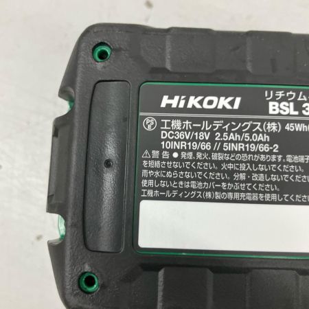 HiKOKI ハイコーキ インパクトドライバ　充電器・充電池2個・ケース付 コードレス式 36v 2.5Ah J8501318 2XHLSZ WH36DD アグレッシブグリーン