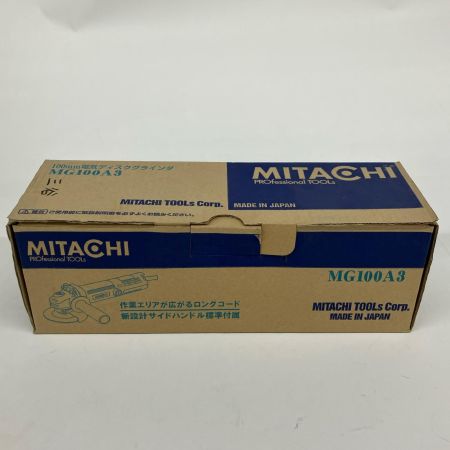  MITACHI 100mm ディスクグラインダー 100v サンコーミタチ株式会社 MG100A3