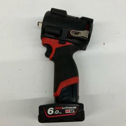 △△ Milwaukee ミルウォーキー 9.5mmインパクトレンチ FULE レッド 12v ラバーブート・充電池1個付 Bランク