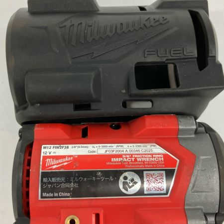  Milwaukee ミルウォーキー 9.5mmインパクトレンチ FULE レッド 12v ラバーブート・充電池1個付