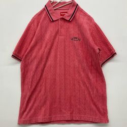 △△ Supreme シュプリーム 18ss Cable Knit Terry Polo ポロシャツ S RN101837 ピンク Bランク
