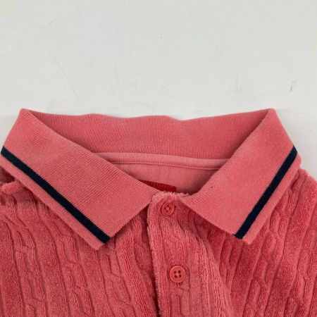  Supreme シュプリーム 18ss Cable Knit Terry Polo ポロシャツ S RN101837 ピンク