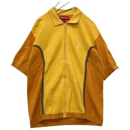  Supreme シュプリーム 23AW Piping Zip Up Polo Sサイズ FW23 イエロー