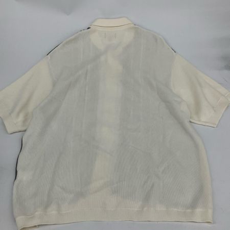  Supreme シュプリーム 22ss stripe button up polo Lサイズ RN101837 ブラック×ホワイト