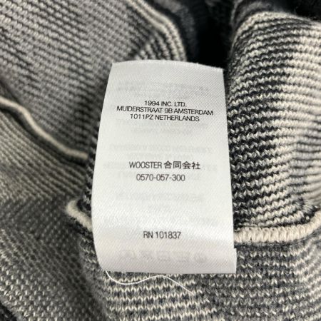  Supreme シュプリーム 22SS Abstract Textured Zip Up Polo Lサイズ RN101837 ブラック×ホワイト