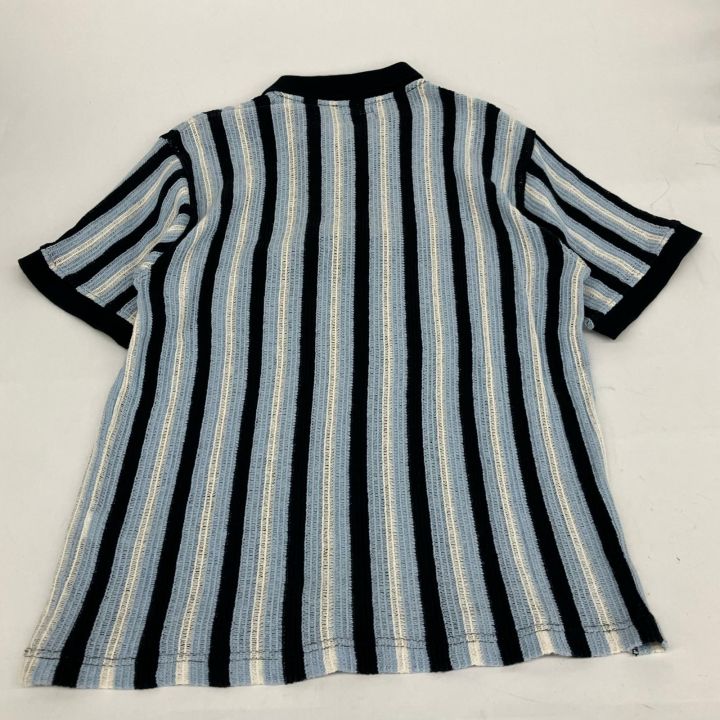 トップス Supreme Open Knit Stripe Zip Polo M Supreme - Open Knit Stripe Zip Polo - UG.SHAFT