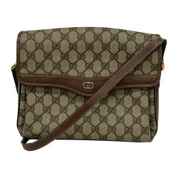 △△ GUCCI グッチ ショルダーバッグ オールドグッチ GGスプリーム  ヴィンテージ  001-113-6165 ベージュ Cランク