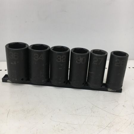  MAC TOOLS マック 1/2""ドライブ ディープインパクトソケット　26ｍｍ〜36ｍｍ　6本セット VDP626MMR-VDP636MMR