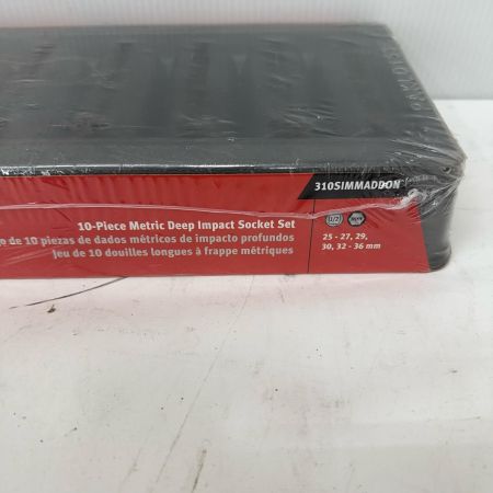  Snap-on スナップオン ソケットメトリック ディープ インパクト ソケット 6ポイント 10点 セット 310SIMMADDON