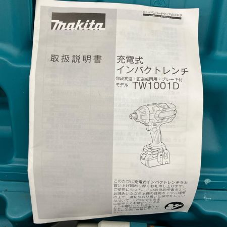  MAKITA マキタ インパクトレンチ 充電器・充電池1個・ケース付 コードレス式 18v TW1001D ブルー