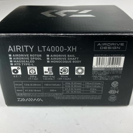  DAIWA ダイワ スピニングリール 23エアリティ LT4000-XH  61136