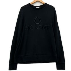 △△ MONCLER モンクレール スウェット 一部色褪せあり XL G10918G79610 ブラック Bランク