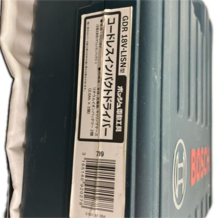 BOSCH ボッシュ 締め付け工具 インパクトレンチ BOSCH GDR18V-LI 充電器・充電池2個・ケース付 709000012 GDR18V-LI