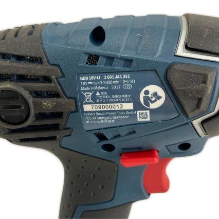 BOSCH ボッシュ 締め付け工具 インパクトレンチ BOSCH GDR18V-LI 充電器・充電池2個・ケース付 709000012 GDR18V-LI