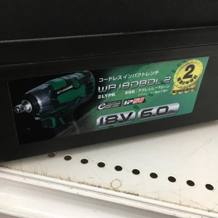  HiKOKI ハイコーキ 18V　充電式インパクトドライバ　充電器・ケース付き WR18DBDL2 グリーン