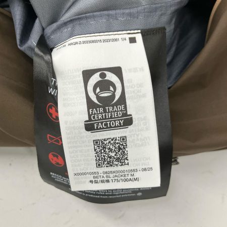  ARC'TERYX アークテリクス ベータ SL ジャケット BETA SL JACKE M 襟首回り汚れ有 X000010553 ブラウン